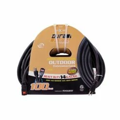 Flash Sale 😀 DuraDrive 100 Ft. 14/3 SEOOW Single Tap Extension Cord ⭐