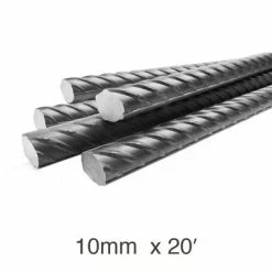 Promo ⭐ 10mm X 20 Ft. Black Steel Rebar 🥰
