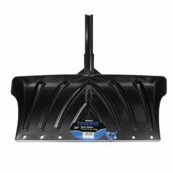 Budget 👏 Toolway 194514 24 In. D-Handle Snow Shovel Pusher With Poly Steel Blade ✨ -Chapin Shop 16742 3