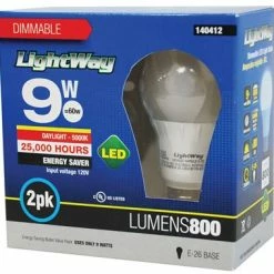 Best reviews of 🥰 Toolway 140412 9-Watt 800-Lumen Dimmable LED Light Bulb (2-Pack) 🔥