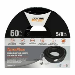 Brand new 🤩 DuraDrive GG5850F 5/8 In. X 50 Ft. Black Nitrile Garden Hose 😀 -Chapin Shop 23533 5
