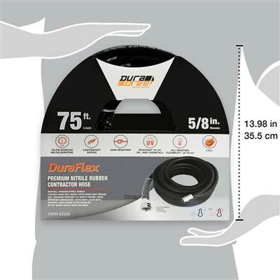 Cheap 👍 DuraDrive GG5875F 5/8 In. X 75 Ft. Black Nitrile Garden Hose 😀 8 Cheap 👍 DuraDrive GG5875F 5/8 In. X 75 Ft. Black Nitrile Garden Hose 😀 - Image 6