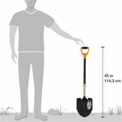 Flash Sale ✔️ DuraDrive 45 In. Fibreglass D-Handle Round Point Carving Shovel 🛒 -Chapin Shop 26900 4