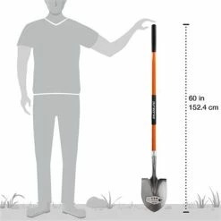 Buy 🛒 DuraDrive 60 In. Fibreglass Round Point Digging Shovel ⌛ -Chapin Shop 26903 4