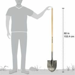 New โ DuraDrive 60 In. Ash Wood Round Point Shovel ๐ 9 New โ DuraDrive 60 In. Ash Wood Round Point Shovel ๐ -Chapin Shop 26905 4