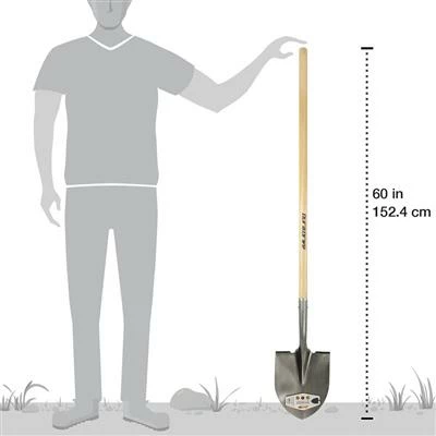 New โ DuraDrive 60 In. Ash Wood Round Point Shovel ๐ 6 New โ DuraDrive 60 In. Ash Wood Round Point Shovel ๐ - Image 4