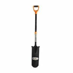 Outlet 🎉 DuraDrive 50 In. Fibreglass D-Handle Carving Drain Spade Shovel ✔️