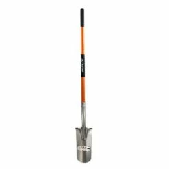 Wholesale 👍 DuraDrive 67 In. Fibreglass Middle And Upper Grip Long Handle Drain Spade Shovel 😍