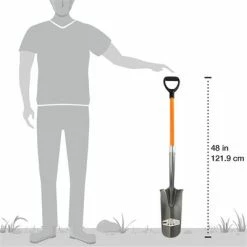 New 🤩 DuraDrive 48 In. Fibreglass D-Handle Drain Spade Shovel ❤️ 9 New 🤩 DuraDrive 48 In. Fibreglass D-Handle Drain Spade Shovel ❤️ -Chapin Shop 26917 4