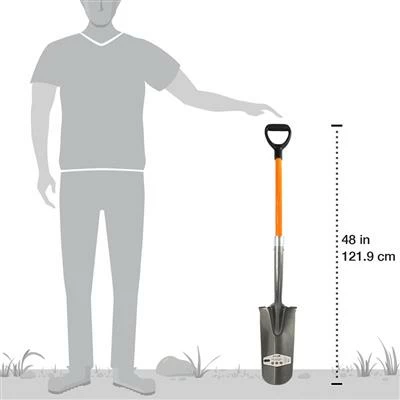 New 🤩 DuraDrive 48 In. Fibreglass D-Handle Drain Spade Shovel ❤️ 6 New 🤩 DuraDrive 48 In. Fibreglass D-Handle Drain Spade Shovel ❤️ - Image 4