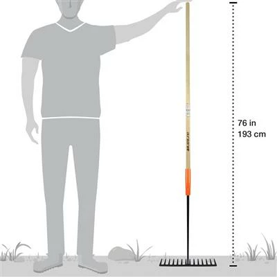 Flash Sale ๐ DuraDrive 76 In. 14-Tine Wood Handle Steel Head Asphalt Rake ๐ฅ 6 Flash Sale ๐ DuraDrive 76 In. 14-Tine Wood Handle Steel Head Asphalt Rake ๐ฅ - Image 4