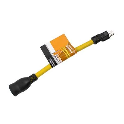Budget ๐ DuraDrive 1 Ft. 12/3 STOW U-Ground Plug To Twist Adapter ๐ 2 Budget ๐ DuraDrive 1 Ft. 12/3 STOW U-Ground Plug To Twist Adapter ๐