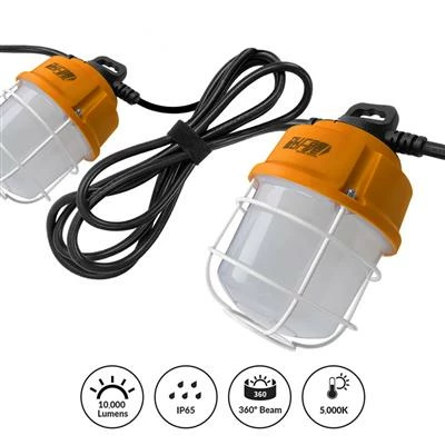 Cheap 👏 DuraDrive 50 Ft. 14/2 SJTW 10,000-Lumen 360-Degree 5-Lamp IP65 LED String Work Lights 🌟 5 Cheap 👏 DuraDrive 50 Ft. 14/2 SJTW 10,000-Lumen 360-Degree 5-Lamp IP65 LED String Work Lights 🌟 - Image 3