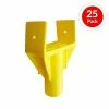 Deals 🧨 2 In. X 4 In. High-Visibility Yellow Carnie Cap Style Rebar End Cap (25-Pack) 😍 -Chapin Shop 28649 1