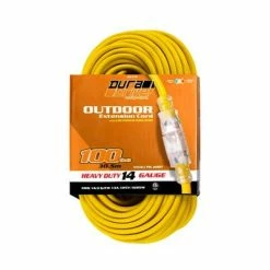 New 😉 DuraDrive 100 Ft. 14/3 SJTW Lighted Single Tap Power Extension Cord 🤩