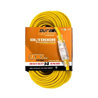 New ๐ DuraDrive 100 Ft. 14/3 SJTW Lighted Single Tap Power Extension Cord ๐คฉ 3 New ๐ DuraDrive 100 Ft. 14/3 SJTW Lighted Single Tap Power Extension Cord ๐คฉ