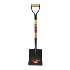 Budget โจ PRO-YARD 39-1/2 In. Wooden D-Handle Square Mouth Shovel โ