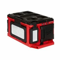 Best Sale 🎁 Milwaukee 2357-20 M18 PACKOUT 18-Volt Lithium-Ion 3,000-Lumen LED Area Work Light (Tool Only) 🌟