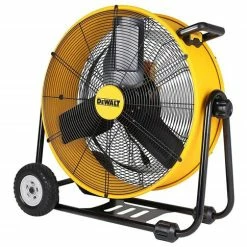 Promo 😀 DEWALT DXF2490 24 In. 6,500 Cfm. Wheeled 3-Speed Drum Fan With 10 Ft. Power Cord 💯