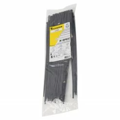 Budget 🛒 E14500C 14 In. 50 Lb. UV Black General Purpose Cable Ties (100-Pack) 🛒